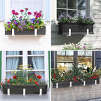 Y&M 6 Pack Adjustable Planter Brackets, Universal Window Box Brackets, Heavy - Image 4