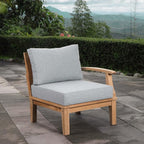 Modway Marina Premium Grade A Teak Wood Outdoor Patio Right-Facing Sofa in by Modway