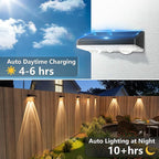 NIORSUN Solar Fence Lights, 8 Pack Solars Deck Light, Warm White Color - Image 3