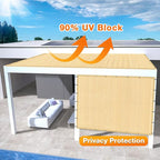Artpuch Outdoor Pergola Shade Cover 9' X 9' Sun Shade Cloth - Image 3
