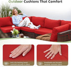 Amopatio Patio Furniture Set 7 Pieces Patio Conversation Set Outdoor Sectional - Image 7