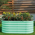 Land Guard 18“ Tall 4×2ft Galvanized Raised Garden Bed Kit, Galvanized Planter - Image 5
