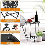 2 Pack 14Inch Outdoor Side Tables - Image 7
