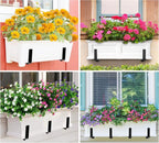 Y&M 6 Pack Adjustable Planter Box Brackets, Universal Window Box Brackets - Image 4