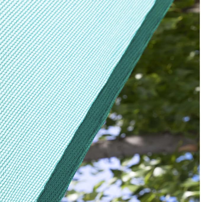 Amgo Custom Size 19' x 24' x 30.6' Turquoise Triangle Sun Shade Sail Order to - Image 8