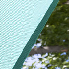 Amgo Custom Size 13' x 13' x 18.4' Turquoise Triangle Sun Shade Sail UPF50+ - Image 9
