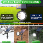Solar Lights Outdoor Waterproof 180° Adjustable Landscape Spot Lights - Image 4
