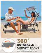KingCamp Oversized Tanning Chair, Extra-Wide Padded Folding Chase Lounge Chairs - Image 4