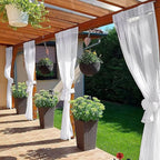 SpaceDresser Waterproof Outdoor Sheer Curtains - Image 4