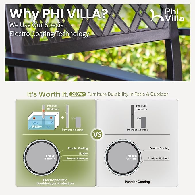 PHI VILLA 7 Pieces Outdoor Dining Set - Image 7