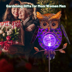 HONGLAND Solar Lights Outdoor Decor Waterproof, Solar Owl Garden Decorative - Image 5