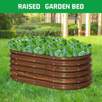 SnugNiture 4x2x1.5ft Raised Garden Bed Outdoor, Oval Raised Garden Bed Kit - Image 4