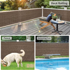 LOVE STORY Balcony Privacy Screen, 2.5'x5' Deck Shield Screen Fence Cover - Image 5