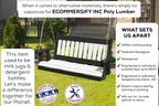Poly Lumber Wood 4FT Mission Porch Swing Amish Craftsmandship Made in USA HDPE - Image 3