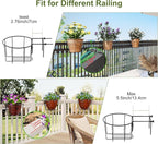 TQVAI 10 Inch Railing Planter - Image 4