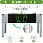 2PCS 48×24×30in Galvanized Raised Garden Bed, Metal Elevated Planter Box - Image 2
