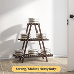 Plant Stand Indoor, Outdoor bamboo Plant Rack - Image 9