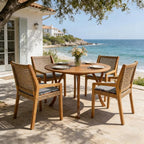 Christopher Knight Home Verle Wooden Patio Dining Set - Image 4