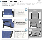 Patio Dining Chairs Set of 8, Outdoor High Stacking Chairs，Breathable Seat - Image 5