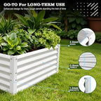 A ANLEOLIFE Set of 12 18 Inch Tall Raised Garden Beds Kit, Square & Rectangular - Image 5