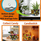 Stained Glass Bee Planter, Plant Pots - Image 3