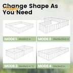KING BIRD Raised Garden Bed 68"x 36"x 12" Galvanized Steel Metal Outdoor Garden - Image 5