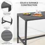 Outdoor Bar Table, Patio Console Pub Height Table - Image 4