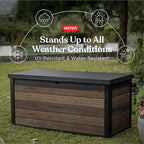 Keter Signature Collection 150 Gallon Resin Deck Box Organization and Storage - Image 3