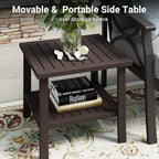 RoyalCraft Outdoor Patio Furniture Set, 3 Pieces Metal Patio Conversation Set - Image 6