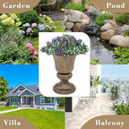 Athena Collection 20''H Garden Plastic Urn Vintage Tall Planter Urn Patio Large - Image 10