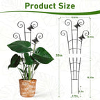 COOMIN 30'' Monstera Plant Support Outdoor, Metal Expandable Plant Supports - Image 2