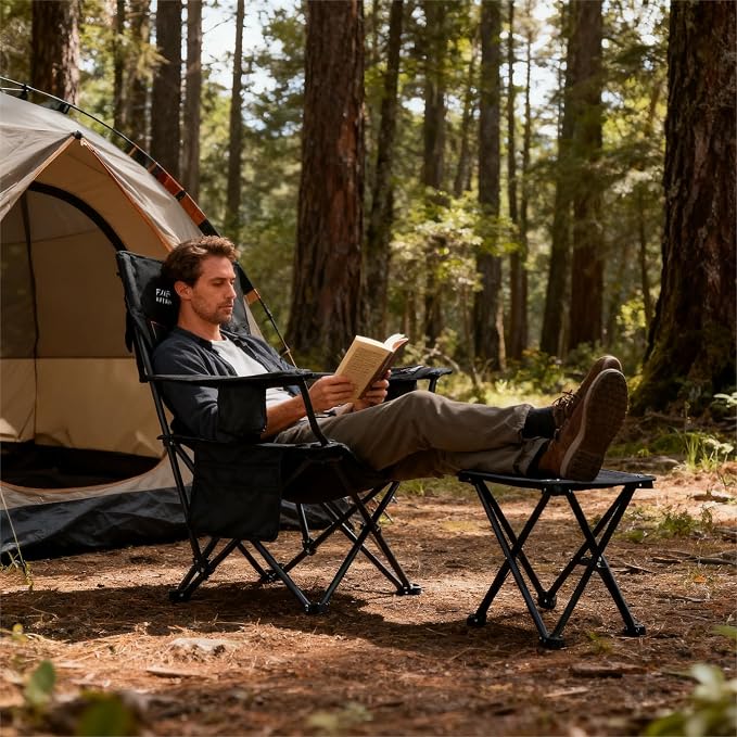 FAIR WIND Oversized Padded Camping Chair - Image 2