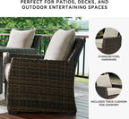 Signature Design by Ashley Brook Ranch Casual Nuvella Weather Resistant Fabric - Image 5