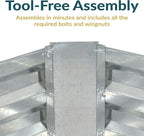 Sunnydaze 11.75" H Raised Metal Garden Bed - Image 5