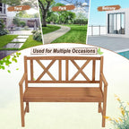 Giantex Patio Garden Bench Loveseat - Image 9