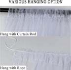 Patio Screen Mesh Outdoor Curtains Waterproof Sheer Lightweight Bug Netting - Image 6