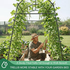 7ft Garden Arch Trellis for Climbing Plants Outdoor-Heavy Duty Metal Cucumber - Image 3