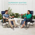 Best Choice Products Set of 2 Adjustable Steel Mesh Zero Gravity Lounge Chair - Image 7
