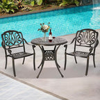 Patio Dining Table, Cast Aluminum Patio Table - Image 7
