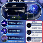 Anordsem Solar Garden Lights Outdoor: Bendable Copper Wire - Image 4