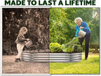 Plant & Plot Galvanized Raised Garden Beds Outdoor // 6×3×1 ft Planter Raised - Image 3