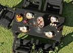 GREENVINES 7-Piece Outdoor-Dining-Set | HDPE Plastic 67'' Table and Chairs Sets - Image 4