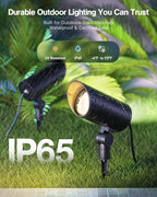 HIBOITEC 1 Pack 30W Outdoor LED Spot Lights 120V Plug in Flag Pole Light 3000LM - Image 4