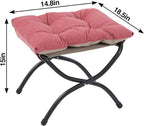 15" Foldable Foot Stool Ottoman - Image 5