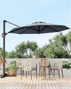GarveeLife 10 ft Patio Umbrella Outdoor Large Cantilever Umbrella Market Sun - Image 7