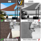 LOVE STORY Custom Size 15'x15'x15' Brown Sun Shade Sail Triangle Sunhsade - Image 7