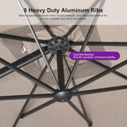 PURPLE LEAF 8 FT Outdoor Umbrella - Image 4