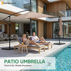 NEWBULIG 10FT Patio Umbrella, Offset Cantilever Outdoor Patio Table Umbrella - Image 10