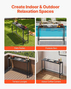 VEVOR Outdoor Bar Table, 55 x 15 in Patio Bar Table, Waterproof Top & Sturdy - Image 7