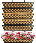 6 Pack 30 Inch Window Boxes Planters Railing Planter Box by KarlliuHOMEGARDEN